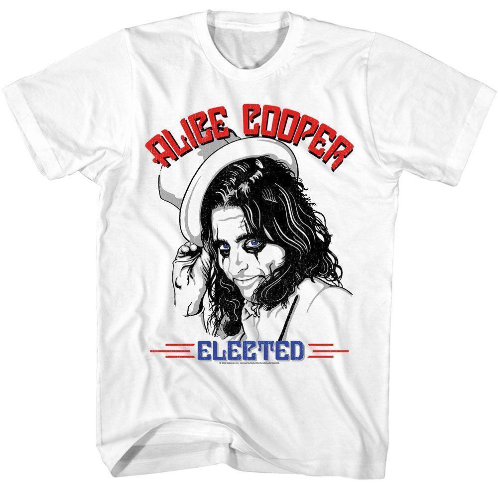 Alice Cooper Elected White T Shirt